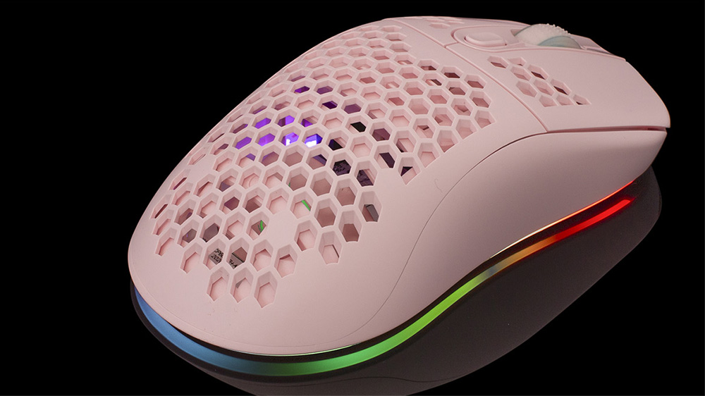 Hern&iacute; my&scaron; White Shark GALAHAD GM-5007 Pink s RGB podsv&iacute;cen&iacute;m